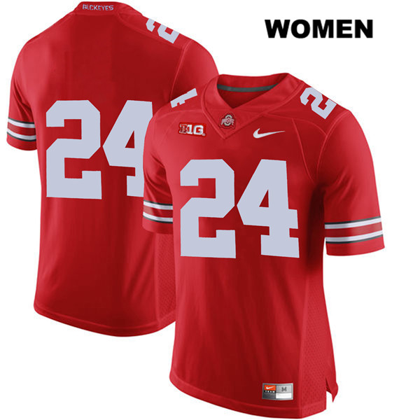 Ohio State Buckeyes Women's Sam Wiglusz #24 Red Authentic Nike No Name College NCAA Stitched Football Jersey UY19F76PD